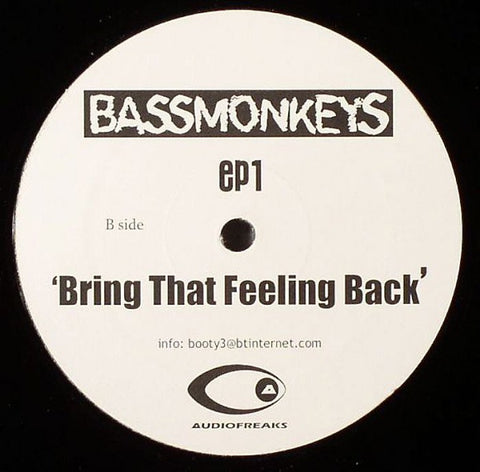 Bassmonkeys – Ep1 - New 12" Single Record 2006 Audiofreaks UK Vinyl - House