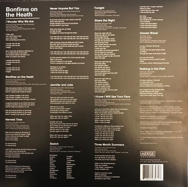 The Clientele ‎– Bonfires On The Heath (2009) - New LP Record 2017 Merge USA Vinyl & Download - Indie Rock - Shuga Records