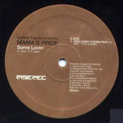 Mama's Pride – Some Lovin' - Mint- 12" Single Record 2003 Rise Italy Vinyl - House