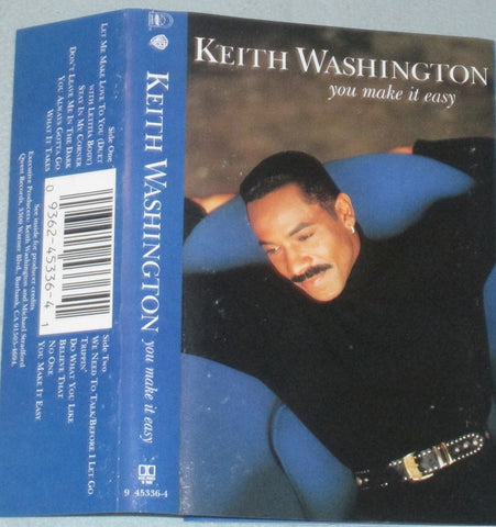 Keith Washington – You Make It Easy - Used Cassette Qwest 1993 USA - Funk / Soul