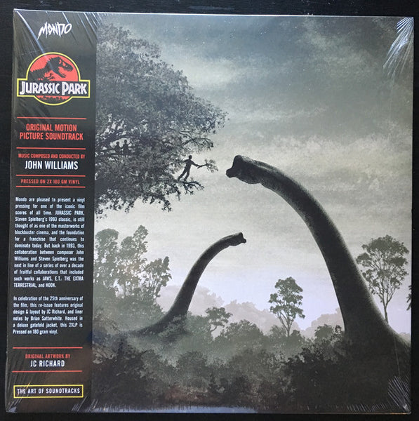 John Williams - Jurassic Park (Original Motion Picture) - New Vinyl 2 Lp 2018 Mondo '25th Anniversary' 180gram Reissue with Gatefold Jacket - 90's Soundtrack