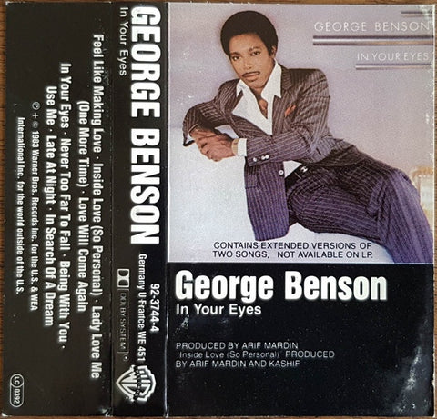 George Benson – In Your Eyes - Used Cassette 1983 Warner Bros. Tape - Soul / Disco