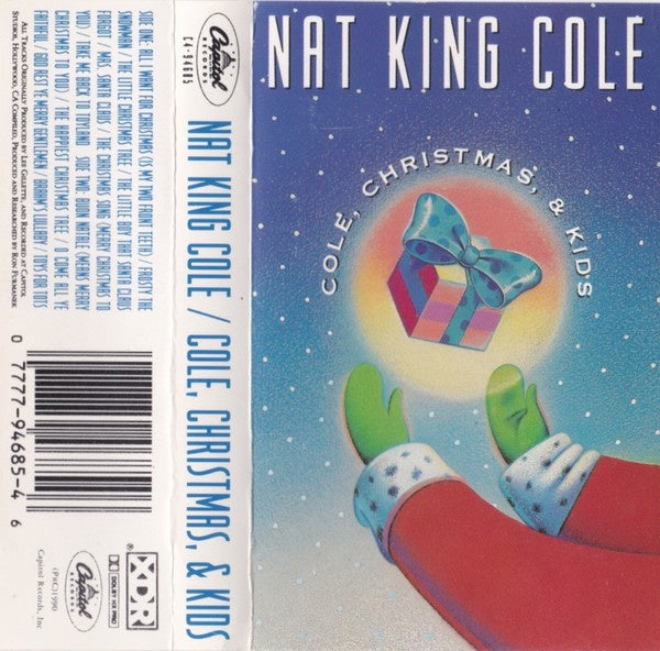 Nat King Cole – Cole, Christmas, & Kids - Used Cassette 1990 Capitol Tape - Jazz/Holiday