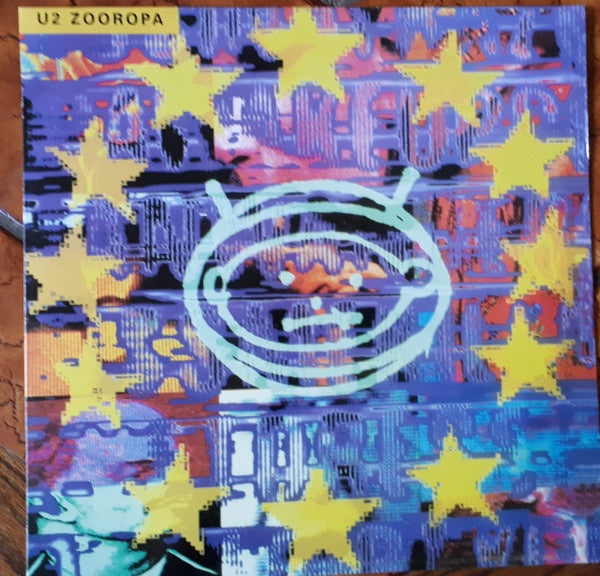 U2 – Zooropa (1993) - Mint- LP Record 2010 Island UK Pink, White, Blue Mix Vinyl - Alternative Rock
