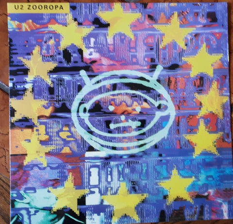 U2 – Zooropa (1993) - Mint- LP Record 2010 Island UK Pink, White, Blue Mix Vinyl - Alternative Rock