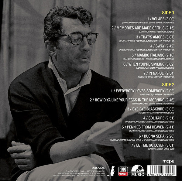 Dean Martin ‎– King Of The Road - New LP Record 2018 My Generation Music Europe 180 gram Vinyl - Jazz / Pop / Swing - Shuga Records