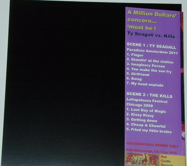 Ty Segall & The Kills - Ty Seagall Vs. The Kills – A million dollars’ concern... ‘must be! - New LP Record 2016 Red Girafle UK Black Vinyl - Rock - Shuga Records