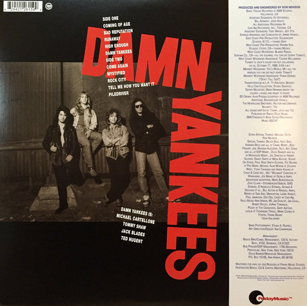 Damn Yankees ‎– Damn Yankees (1990) - New LP Record 2018 Warner Bros/Friday Muisc 180 gram Vinyl - Hard Rock - Shuga Records