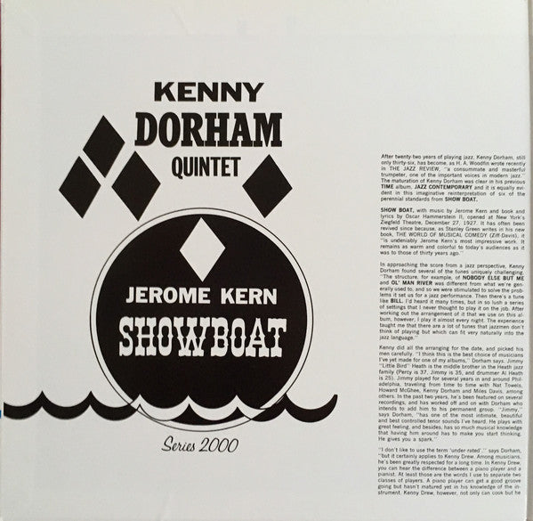 Kenny Dorham Quintet – Jerome Kern Showboat (1961) - VG+ LP Record 1987 Time Japan Import Vinyl & Insert - Jazz / Bop - Shuga Records