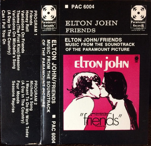 Elton John – Friends (Original Soundtrack Recording) - Used Cassette 1971 Paramount Tape - Soundtrack / Pop Rock / Classic Rock