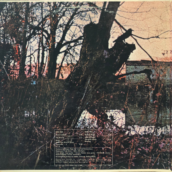 Black Sabbath – Black Sabbathb - VG+ LP Record 1970 Warner USA Original Vinyl - Hard Rock / Heavy Metal - Shuga Records