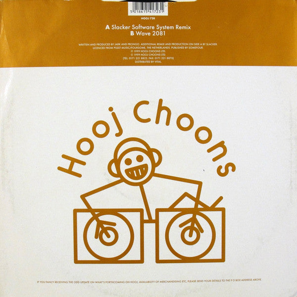 Jark Prongo ‎– Movin' Thru Your System (Disc Two) - VG+ 12" Single Record 1999 Hooj Choons UK Import Vinyl - Progressive House - Shuga Records