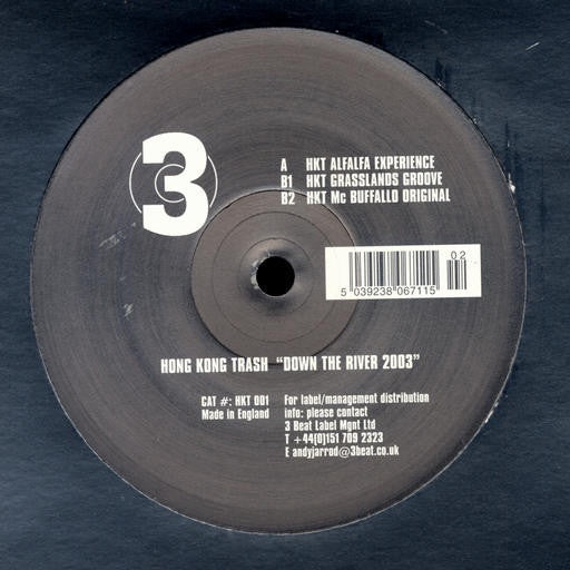 Hong Kong Trash – Down The River 2003 - New 12" Single Record 2003 3 Beat Music Ltd. UK Vinyl - House / Breaks / Hard House