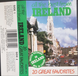 Various – All The Best From Ireland - Used Cassette Madacy 1994 Canada - Folk / Celtic