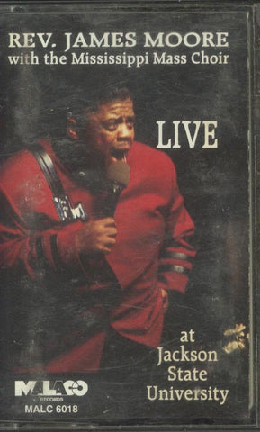 James Moore With The Mississippi Mass Choir – Live At Jackson State University  - Used Cassette Malaco 1995 USA - Funk / Soul