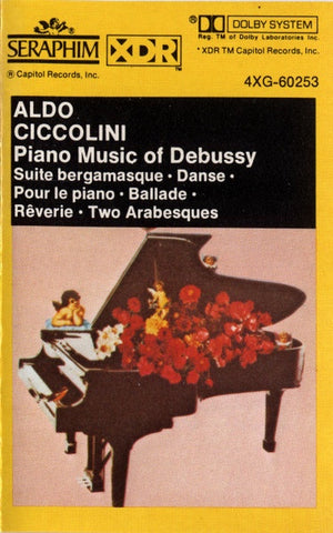 Debussy - Aldo Ciccolini – Piano Music Of Debussy - Used Cassette Seraphim - Classical / Impressionist