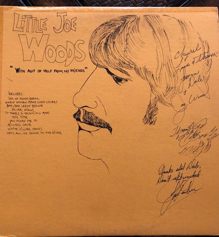 Little Joe Woods – With Alot Of Help From My Friends - VG+ LP Record USA Private Press Outsider Vinyl - Rock / Country Rock