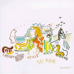 David Crosby, Stephen Stills, Graham Nash & Neil Young ‎– So Far - VG+ Lp Record 1974 Atlantic USA Vinyl - Classic Rock / Folk Rock