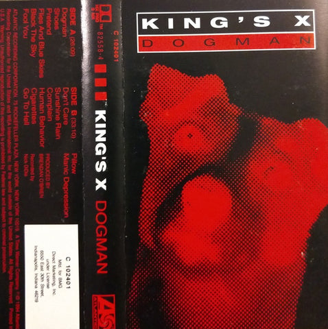 King's X – Dogman - Used Cassette Atlantic 1994 USA - Rock