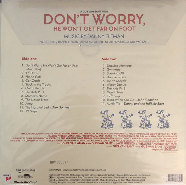 Danny Elfman – Don't Worry, He Won't Get Far On Foot (Original Motion Picture) - New LP Record 2018 Sony Music On Vinyl Europe Import Orange 180 gram Vinyl & Numbered - Soundtrack - Shuga Records