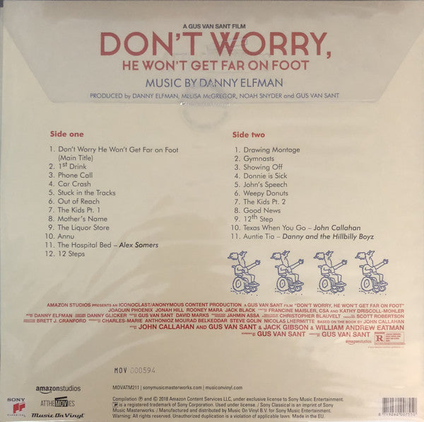 Danny Elfman – Don't Worry, He Won't Get Far On Foot (Original Motion Picture) - New LP Record 2018 Sony Music On Vinyl Europe Import Orange 180 gram Vinyl & Numbered - Soundtrack