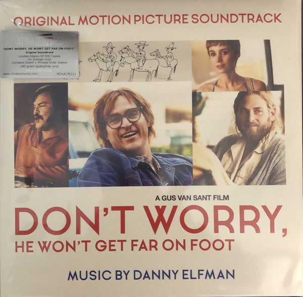 Danny Elfman – Don't Worry, He Won't Get Far On Foot (Original Motion Picture) - New LP Record 2018 Sony Music On Vinyl Europe Import Orange 180 gram Vinyl & Numbered - Soundtrack - Shuga Records