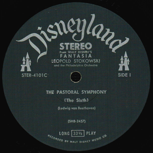 Leopold Stokowski And Philadelphia Orchestra* ‎– From Walt Disney's Fantasia: Night On Bald Mountain / The Pastoral Symphony - VG+ Lp Record 1959 Disneyland USA Stereo Vinyl - Classical / Romantic - Shuga Records
