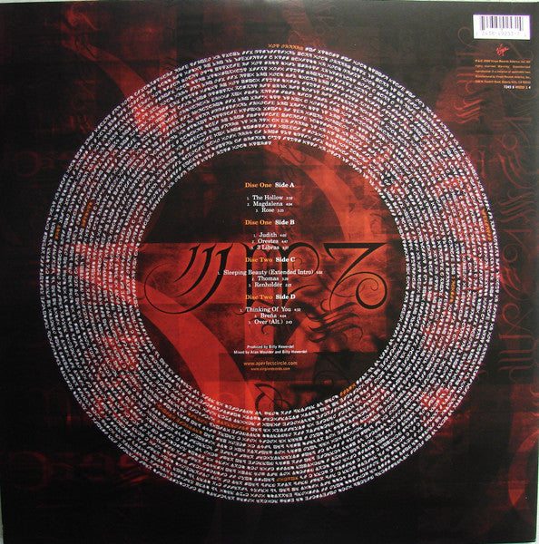 A Perfect Circle - Mer De Noms (2000) - Mint- 2 LP Record 2008 Virgin USA 180 gram Vinyl - Alternative Rock / Prog Rock