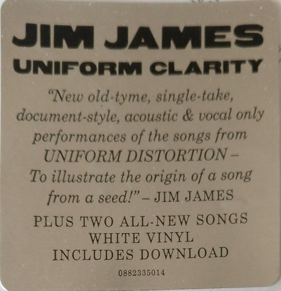 Jim James ‎– Uniform Clarity - New LP Record 2018 ATO USA White Vinyl & Download - Rock / Acoustic - Shuga Records