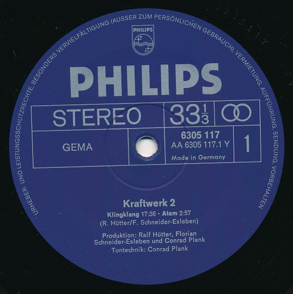 Kraftwerk – Kraftwerk 2 - Mint- LP Record 1972 Philips Germany Original Vinyl - Krautrock / Experimental