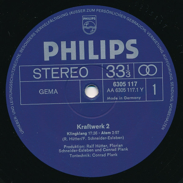 Kraftwerk – Kraftwerk 2 - Mint- LP Record 1972 Philips Germany Original Vinyl - Krautrock / Experimental - Shuga Records