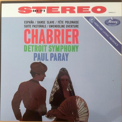 Paul Paray Detroit Symphony - Chabrier - España / Danse Slave / Fête Polonaise / Suite Pastorale / Gwendoline Overture (1961) - New LP Record 2022 Mercury German Vinyl - Classical
