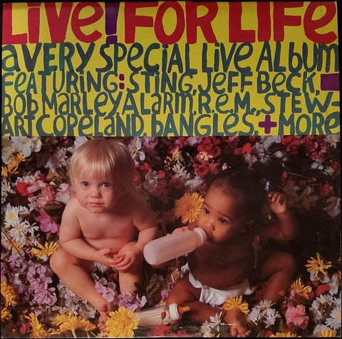 Various – Live! For Life - VG+ LP Record 1986 I.R.S. USA Vinyl - Alternative Rock / New Wave / Reggae