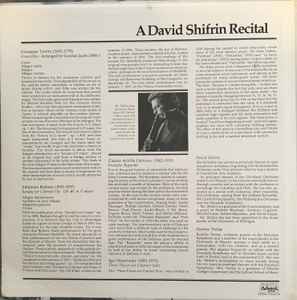 David Shifrin – A David Shifrin Recital - Mint- LP Record 1975 Advent USA Vinyl - Classical