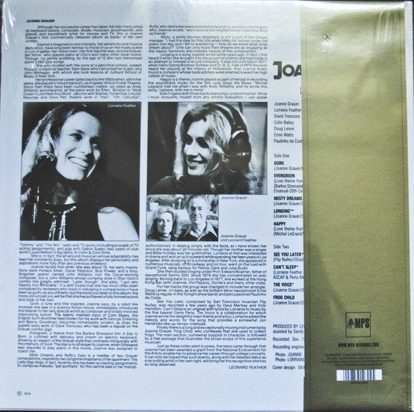 Joanne Grauer Introducing Lorraine Feather – Joanne Grauer Introducing Lorraine Feather (1978) - New LP Record 2021 MPS German Import Audiophile Analogue 180 gram Vinyl - Jazz / Bossa Nova / Soul-Jazz - Shuga Records