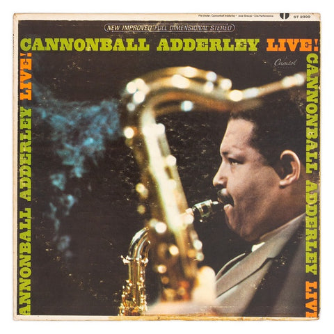 Cannonball Adderley – Cannonball Adderley-Live! - VG+ LP Record 1965 Capitol USA Vinyl - Jazz / Hard Bop / Modal