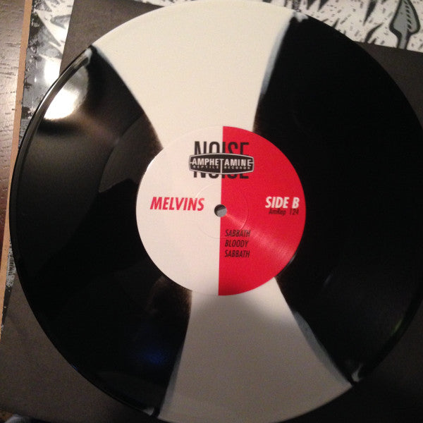 Melvins ‎– Sabbath - Mint- 10" EP Record 2018 Amphetamine Reptile Pink Version Black & White Stripe Vinyl & Numbered - Doom Metal