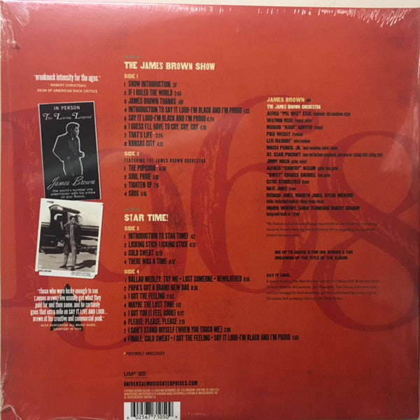 James Brown ‎– Say It Live And Loud (08.26.68 Live In Dallas) - New 2 LP Record 2019 Republic Vinyl - Funk / Soul - Shuga Records
