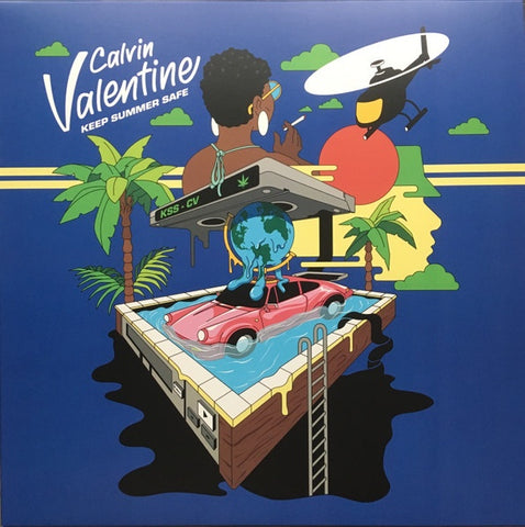 Calvin Valentine – Keep Summer Safe - Mint- LP Record 2018 Mello Music Group USA Stoned Agin Blue Vinyl - Hip Hop