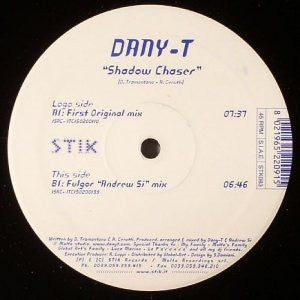 Dany T – Shadow Chaser - New 12" Single Record 2003 Stik Italy Vinyl - Trance