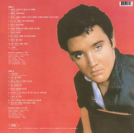 Elvis Presley ‎– Elvis' Christmas Album (1957) - New LP Record 2013 DOL Europe Import White 180 gram Vinyl - Holiday / Rock & Roll
