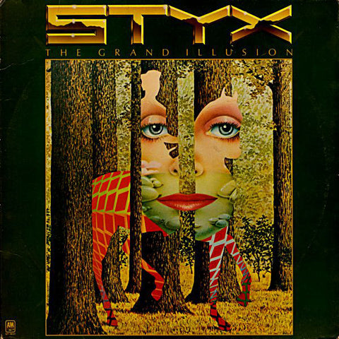 Styx – The Grand Illusion - VG+ LP Record 1977 A&M Club Edition USA Vinyl & Poster - Classic Rock / Prog Rock
