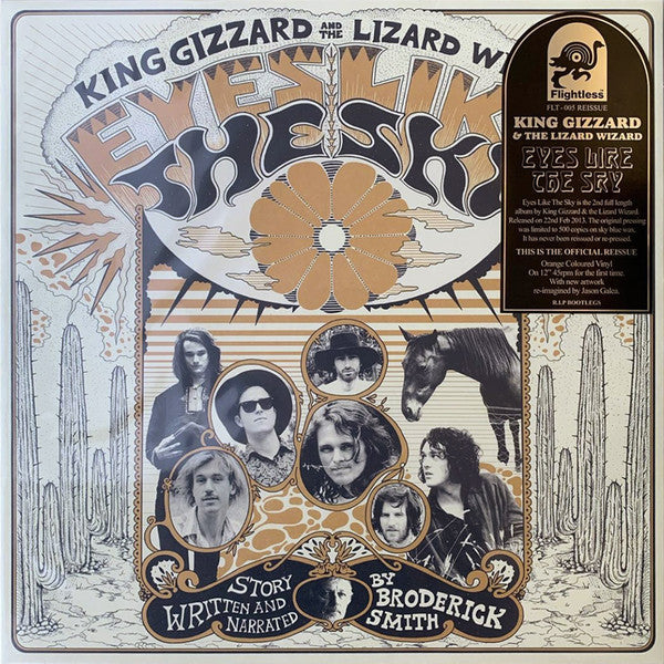 King Gizzard And The Lizard Wizard – Eyes Like The Sky (2013) - New LP Record 2018 ATO Flightless Orange Vinyl - Psychedelic Rock / Acid Rock