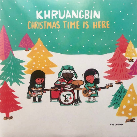 Khruangbin ‎– Christmas Time Is Here - VG+ 7" Single Record 2018 Dead Oceans Green Vinyl - Holiday / Psychedelic / Funk / Jazz