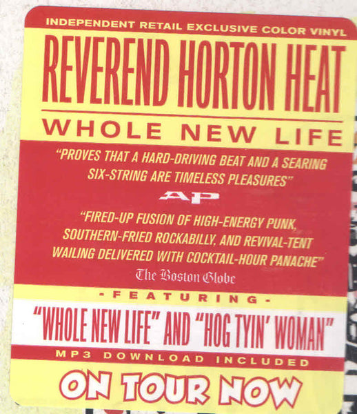 Reverend Horton Heat - Whole New Life - New LP Record 2018 Victory USA Indie Exclusive Highlighter Yellow Vinyl, Poster, Stickers & Download - Rockabilly / Psychobilly