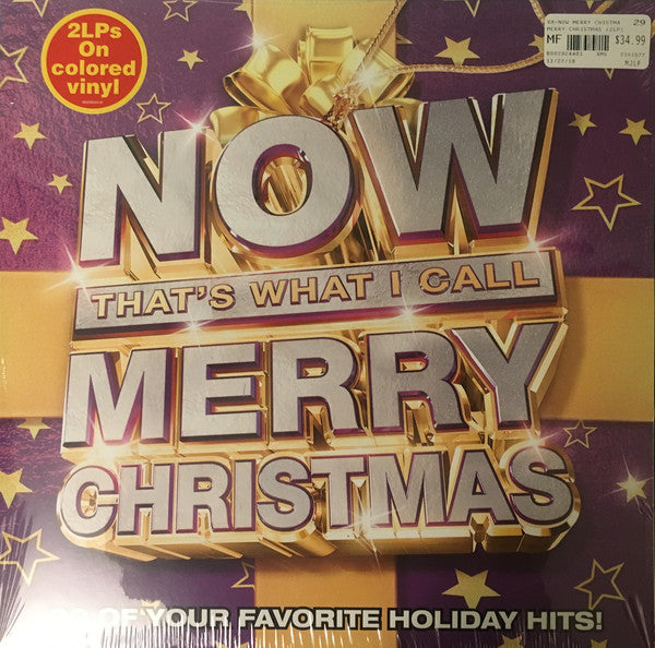 Various ‎– NOW That's What I Call Merry Christmas - New 2 Lp Record 2018 Universal USA Colored Vinyl - Holiday / Soul / Jazz - Shuga Records