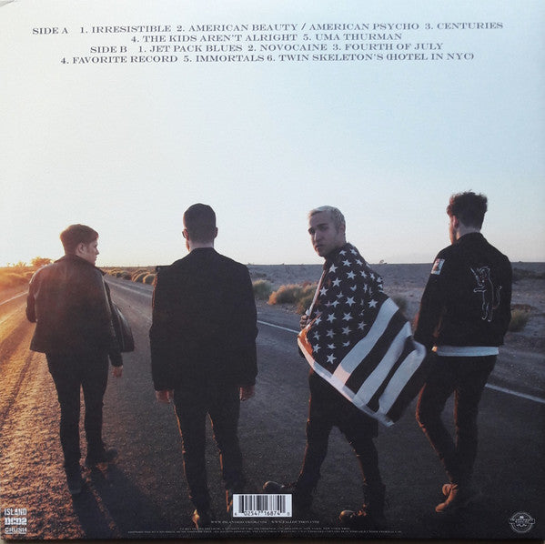 Fall Out Boy - American Beauty / American Psycho - New LP Record 2015 Island Clear & Black Splatter Vinyl 180 gram - Pop Punk / Pop Rock - Shuga Records