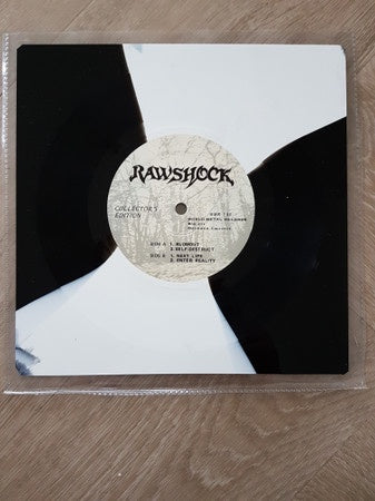 Rawshock, Mersinary – Mersinary Rawshock Split - VG+ 7"" EP Record 1990 World Metal Iron Works Shaped Vinyl - Thrash / Heavy Metal