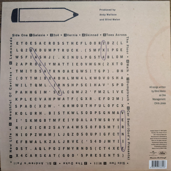 Blind Melon - Soup (1995) - New LP Record 2017 Music On Vinyl Europe 180 gram Vinyl - Alternative Rock