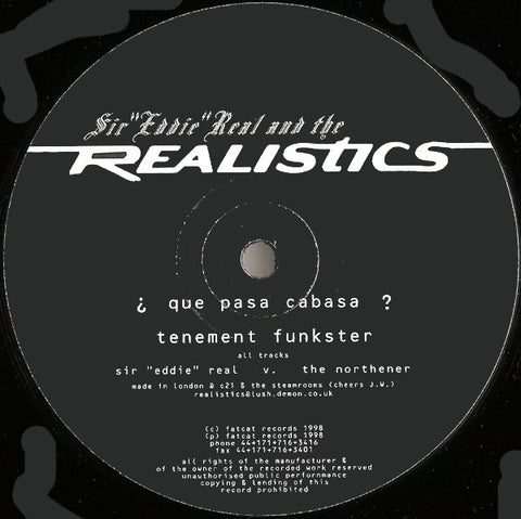 Sir Eddie Real And The Realistics – Where's The Monkey ? - New 12" Single Record 1998 FatCat UK Vinyl - House / Tribal